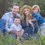 Tony Romo with his wife, Candice Crawford and their kids
