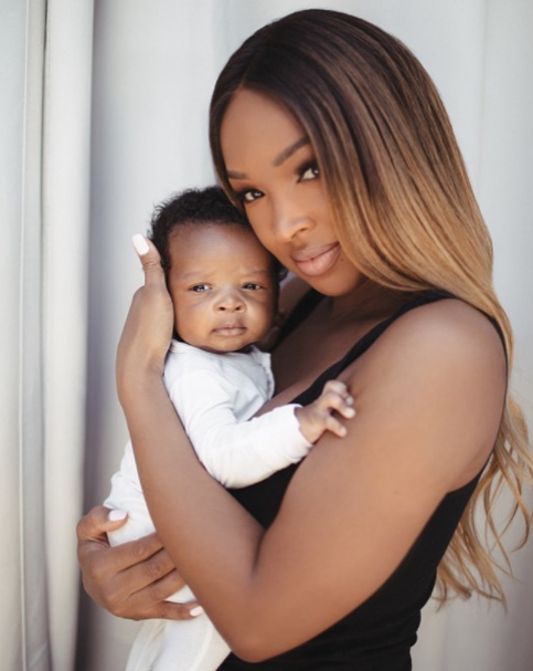 Malika Haqq with her baby