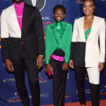 Zaya Wade Walking In A Red Carpet With His Parents