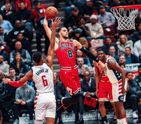 Zach LaVine With Basketball