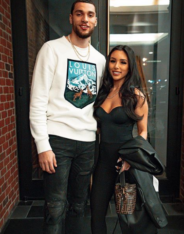 Zach LaVine With His Girlfriend