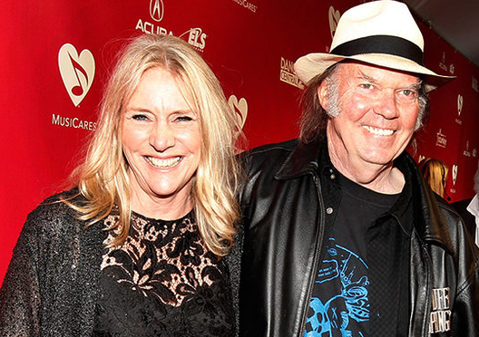 Neil Young With His Ex Wife Pegi Young