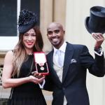 Mo Farah with his wife, Tania Nell