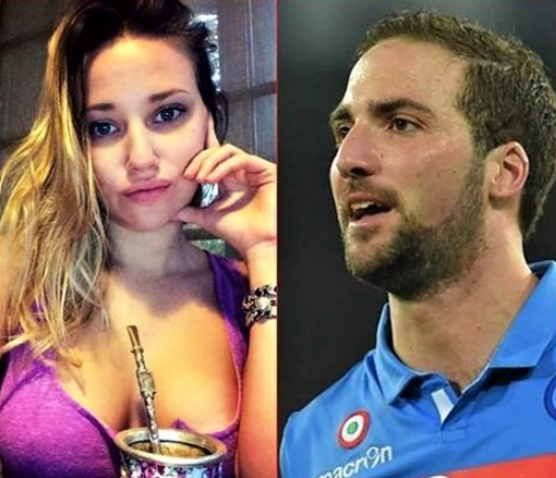 Lara Wechler (Left) and Gonzalo Higuain (Right)