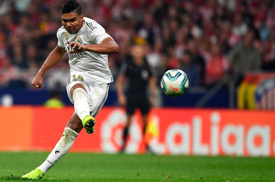 Casemiro Shooting The Ball