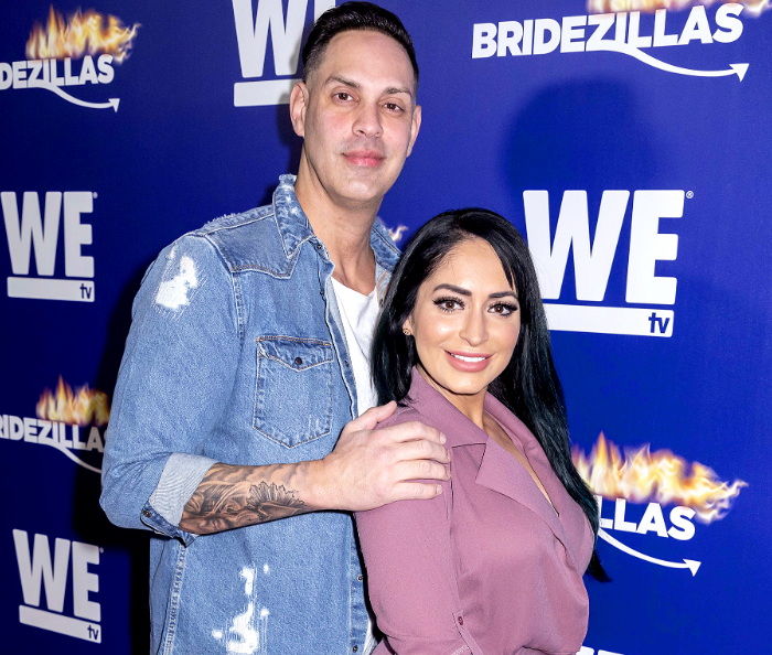 Angelina Pivarnick with her Husband Chris Larangeira