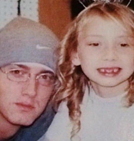 Whitney Scott Mathers Childhood Picture With Step-Father, Eminem
