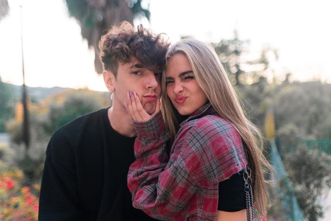 Addison Rae with her rumored boyfriend Bryce Hall