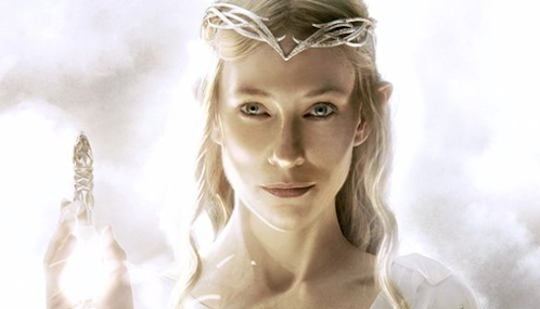 Cate Blanchett as Galadriel in The Hobbit