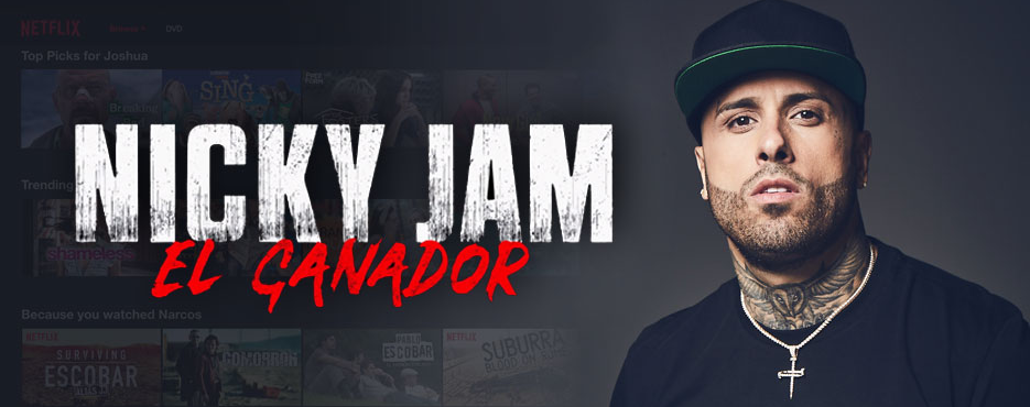 Nicky Jam in Netflix Biographical serie El Ganador