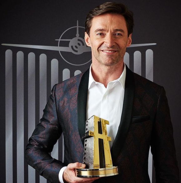 Hugh Jackman with Award