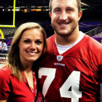 Joe Staley with his wife
