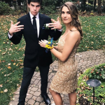 Joanna Serenko with a guy on prom