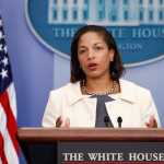 Susan Rice, a diplomat, academic, Democratic policy advisor, and former public official