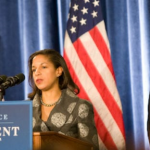 US Vice President Joe Biden (left), National Security Adviser Susan Rice (Middle) and President Barack Obama (right)
