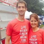Tom Cotton with his wife; Anna