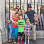 Mark Wahlberg with his wife, Rhea Durham and their kids; Ella Rae, Grace Margaret, Michael, and Brendan Joseph