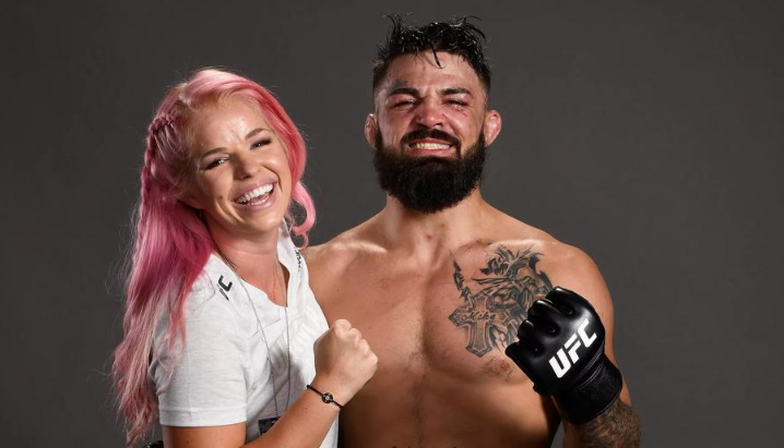 Mike Perry With His Wife, Danielle Nickerson