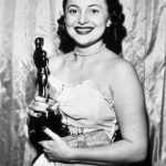 Olivia da Havilland with awards
