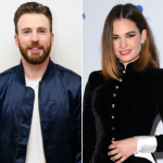 Lily James (right) and Chris Evans (Left) Are Dating Each Other