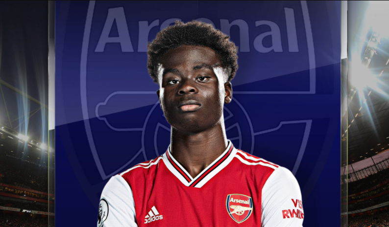 Bukayo Saka, a professional footballer for Arsenal