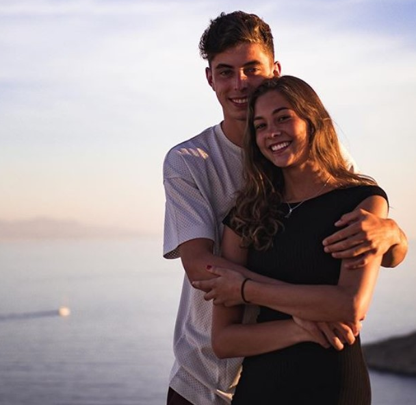 Kai Havertz with her girlfriend, Sophia