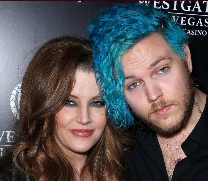 Benjamin Keough with his mother, Lisa Marie Presley