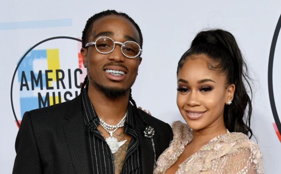 Saweetie with her boyfriend, Quavo