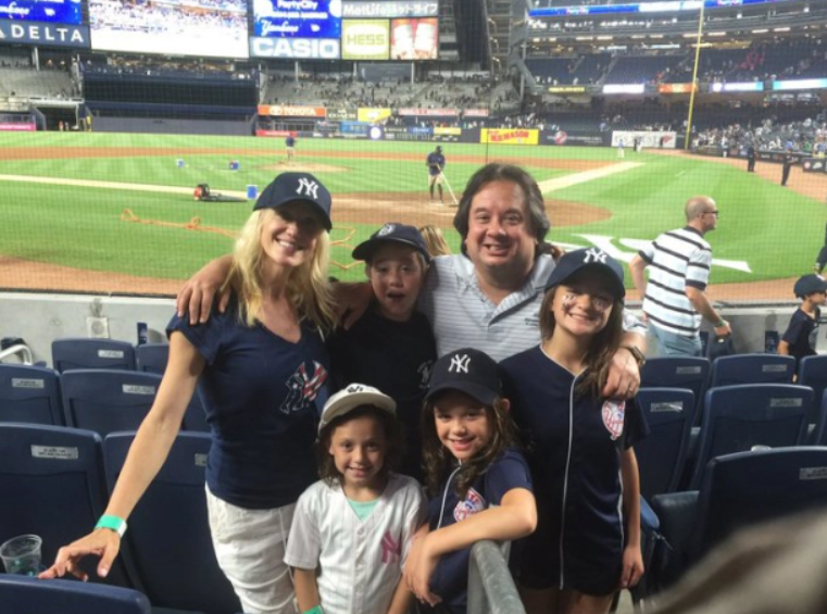 Claudia Conway with her parents and siblings