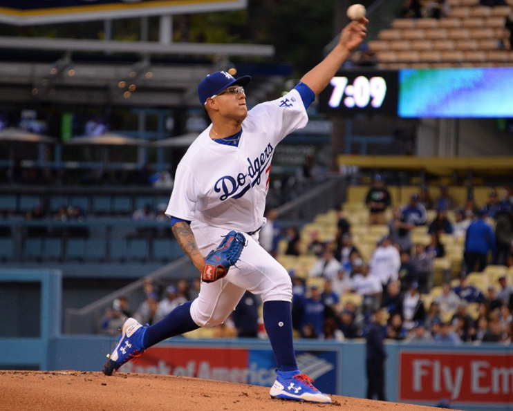 Julio Urias, a Mexican professional baseball pitcher for the Los Angeles Dodgers of Major League Baseball (MLB)