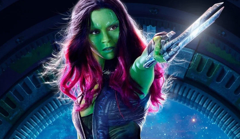 Zoe Saldana as Gamora in the Guardians of the Galaxy