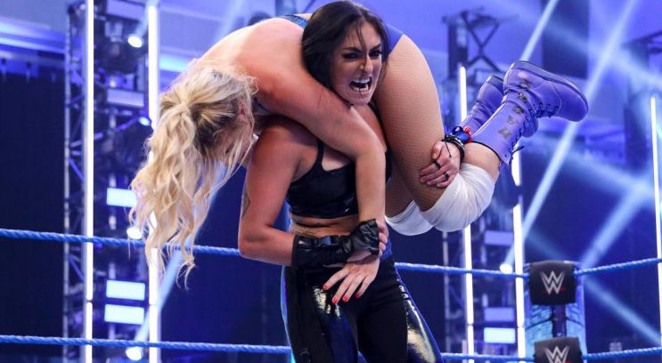 Sonya Deville faced off against Lacey Evans on SmackDown