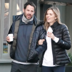 Jamie Redknapp and his new girlfriend, Frida Andersson-Lourie seen together walking in London