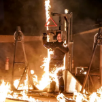 Jonathan Goodwin Catches On Fire During Dangerous Act on AGT