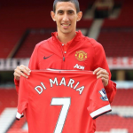Angel Di Maria signing with Manchester United in 2014