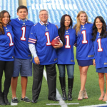 Terry, Kim and the Pegula Family gets a tour of Ralph Wilson Stadium at One Bills Drive