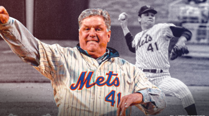 Tom Seaver, a baseball pitcher