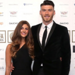 Kieffer Moore and his girlfriend, Charlotte Russell