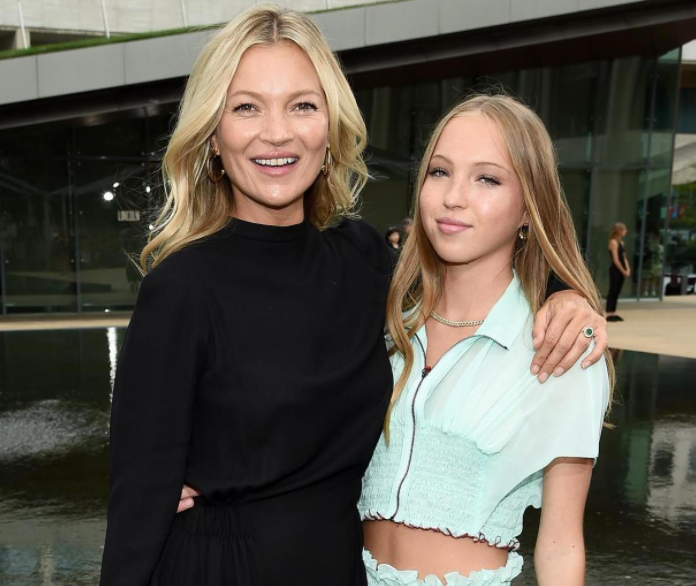 Lila Grace Moss Hack with her mother, Kate Moss