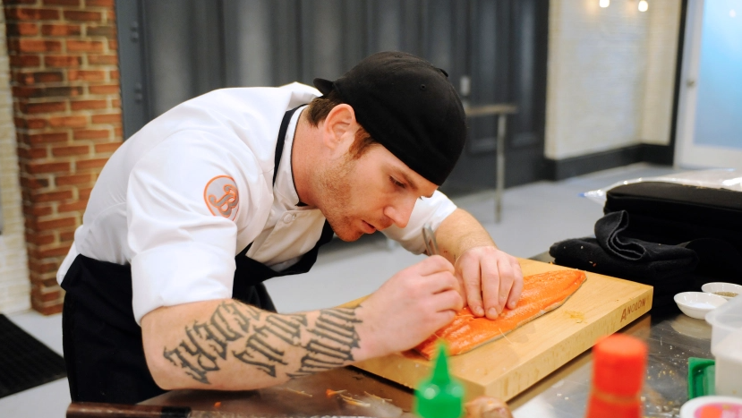 Aaron Grissom, a contestant on season 12 of the cooking series "Top Chef"