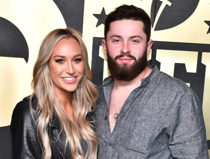 Emily Wilkinson and her husband, Baker Mayfield