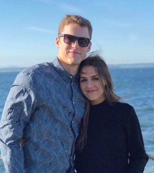 Brett Rypien and his girlfriend, Laura Buck