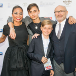 Orianne & Phil Collins with sons, Nicholas and Matthew