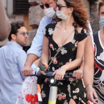 Dominic West and Lily James having affairs in Rome