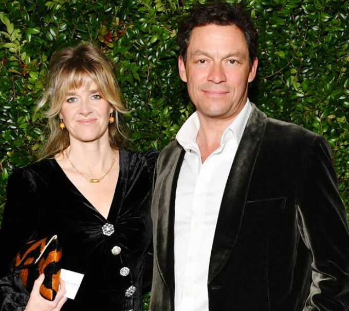 Dominic West with his wife, Catherine FitzGerald