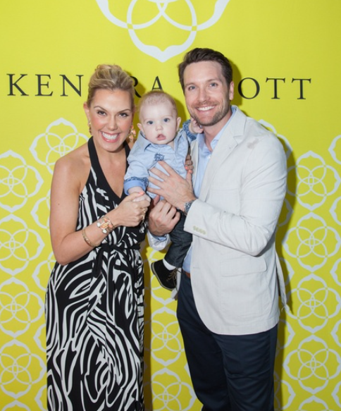 Kendra Scott and her husband, Matt Davis with their son