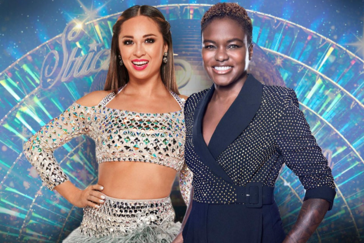 Nicola Adams and her partner, Katya Jones in Strictly Come Dancing