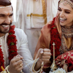 Ranveer Singh and his wife, Deepika Padukone during their marital ceremony