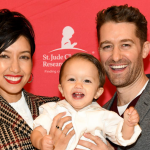 Matthew Morrison and Renee Puente with their son