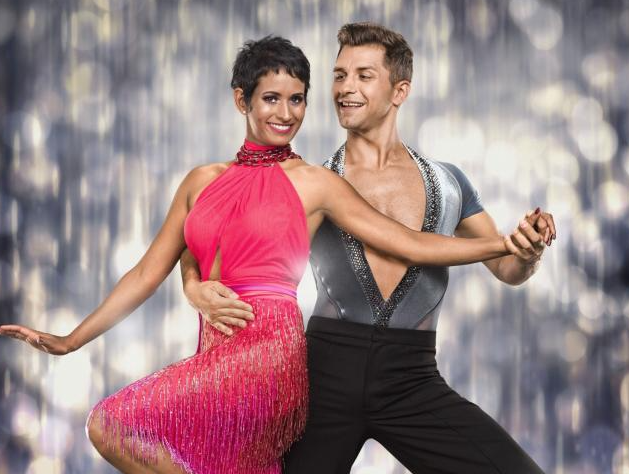 Naga Munchetty and her partner, Pasha Kovalev in Strictly Come Dancing